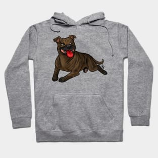 Dog - Staffordshire Bull Terrier - Brindle Hoodie